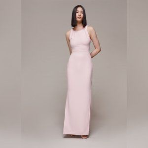 Whistles Pink Tie Back Maxi Dress Gown Size 2